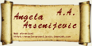Angela Arsenijević vizit kartica